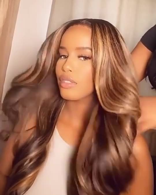 Women's Curly Fashion Wig - Adult Real Human Hair Big Wave Wig