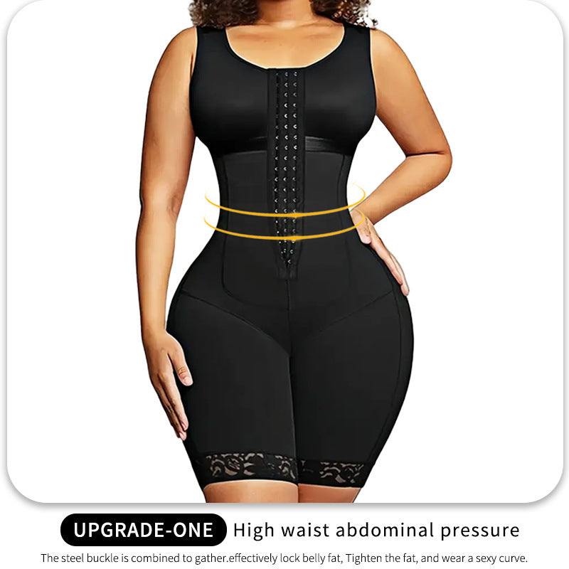 Women's Plus Size Body Shaping Corset - Purple One-piece Hip Lift Multiple Sizes