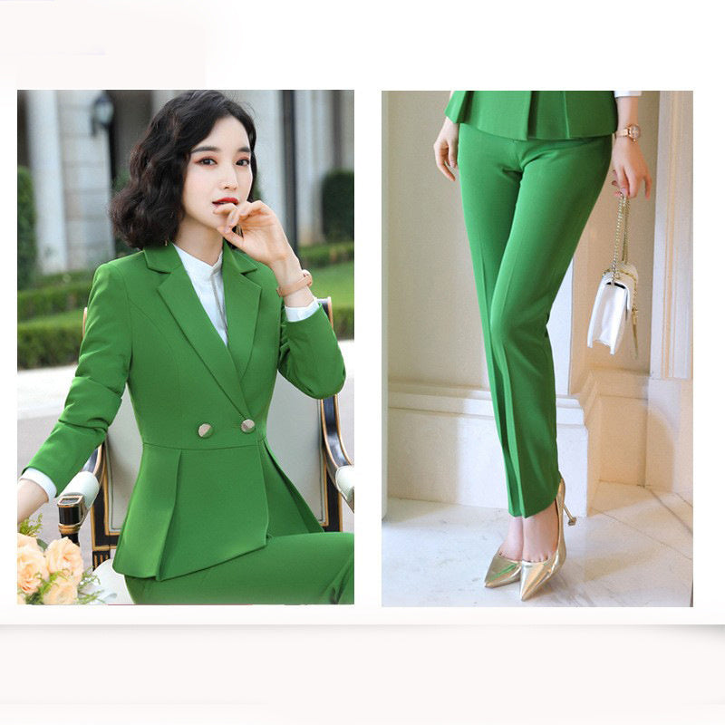 Fashion Women's Solid Color Professional Wear Suit