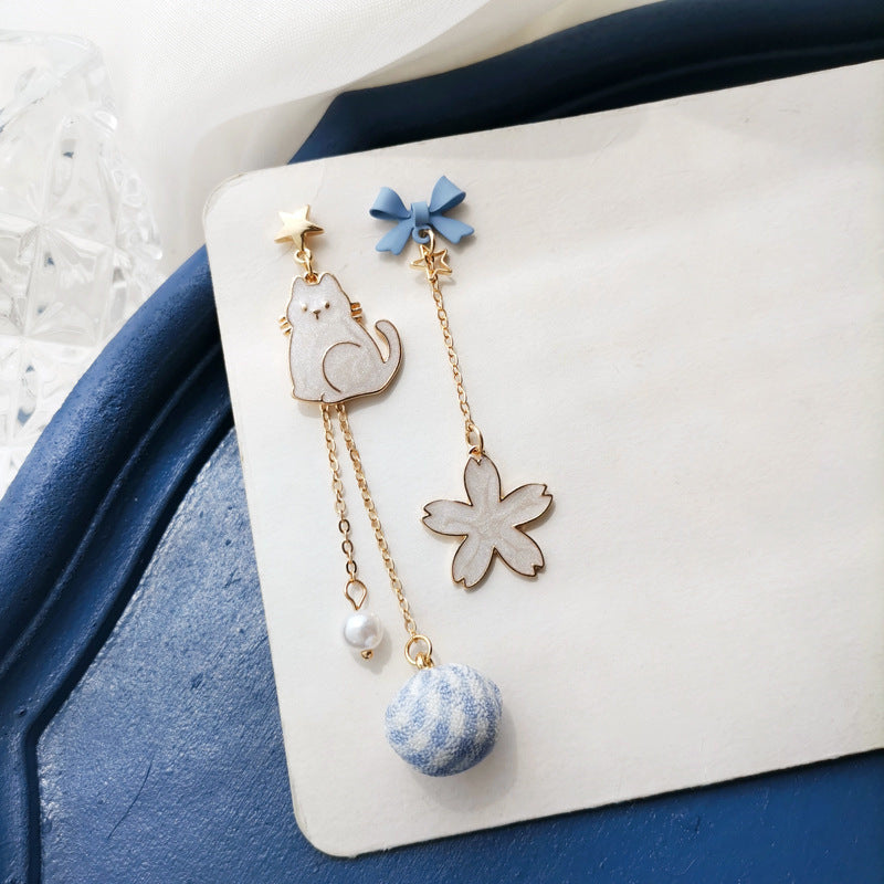 Fashion Lily Earrings Simple Love Heart