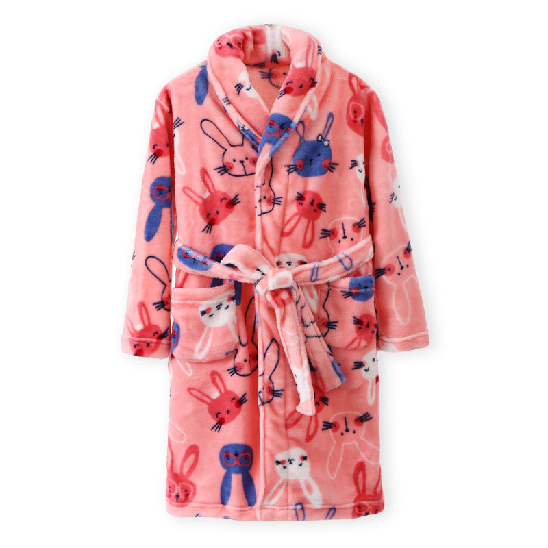Children's Flannel Pajamas - Boys and Girls Winter Sleepwear Blue