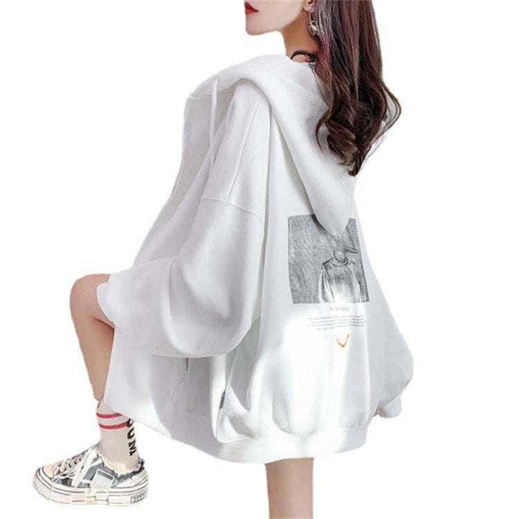 Temperament Hooded Top Plus Size Jacket