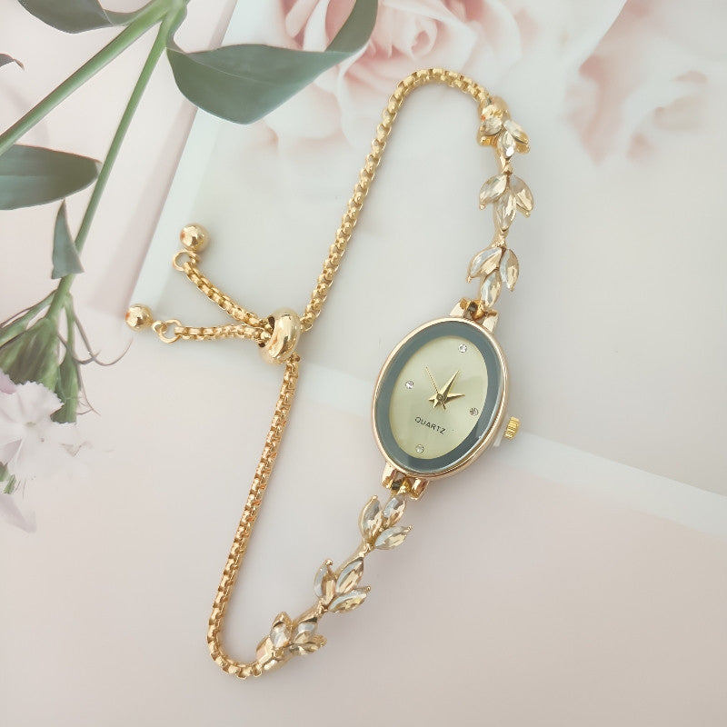 Wheat Diamond Women's Watch - Free Adjustment