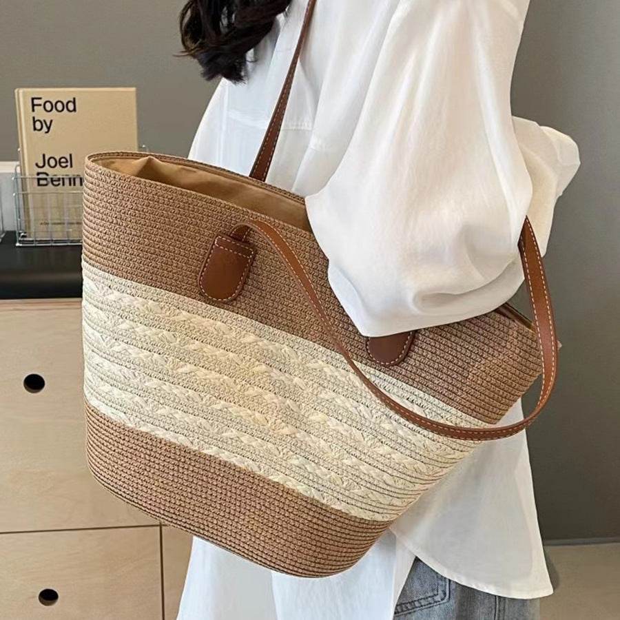 South Korea Vacation Style Raffia Woven Bag Large Capacity Totes - Millivan supplies