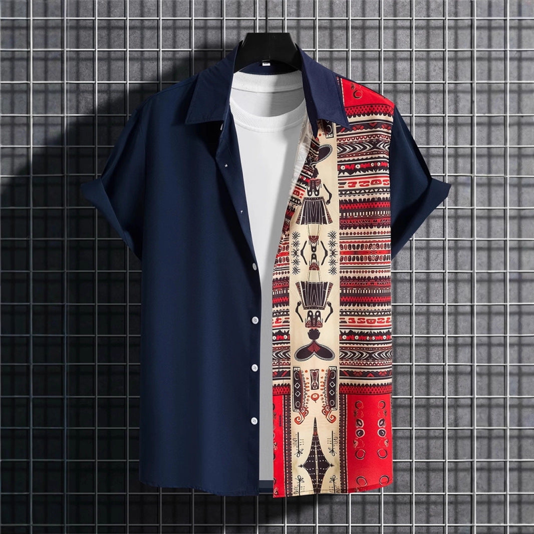 Men's 3D Printed Retro Fashion Shirt - All-Matching Vintage Style