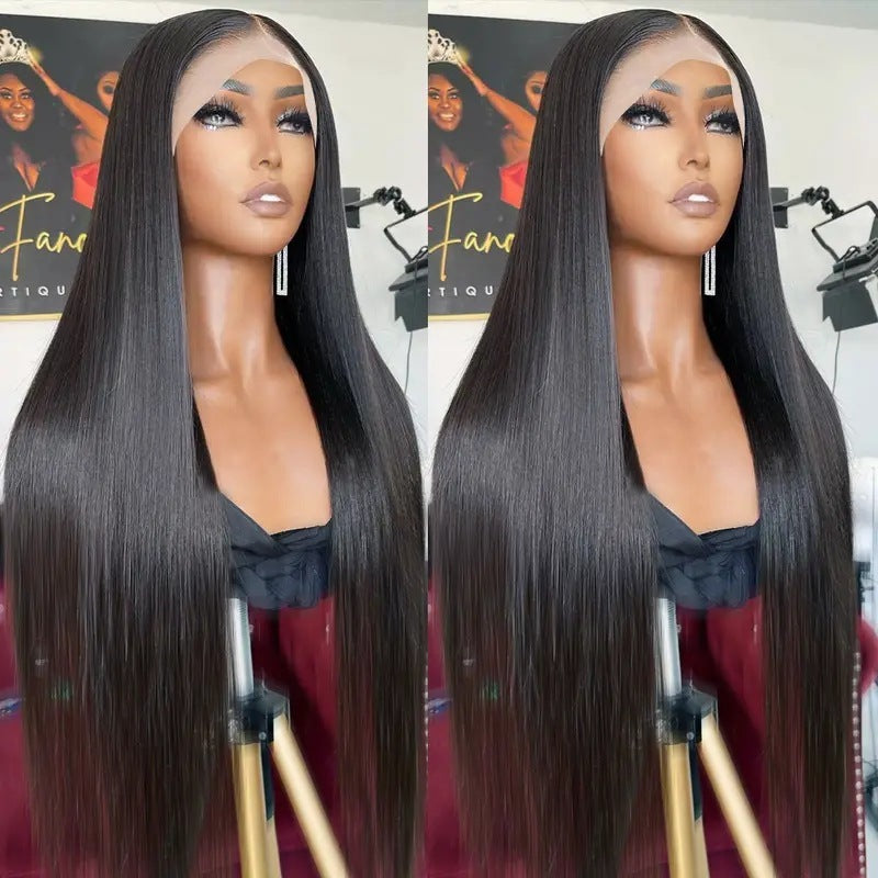 Women's Fashion Wig - Adult Front Lace Mid-Length Straight Hair