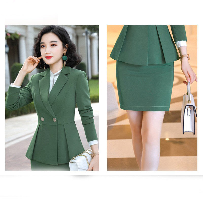 Fashion Women's Solid Color Professional Wear Suit
