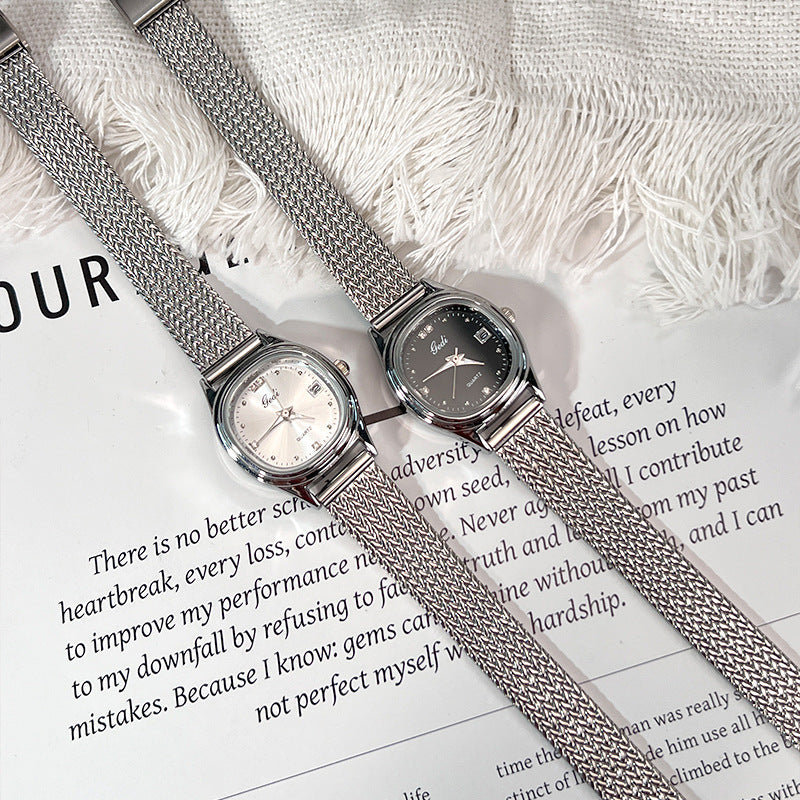 Vintage Waterproof Quartz Watch - Korean Style