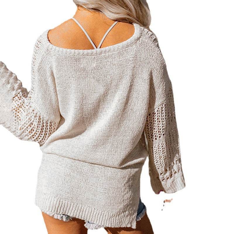New Knitted Holiday Sun Protection Shirt Bikini Swimsuit Outwear - Millivan supplies