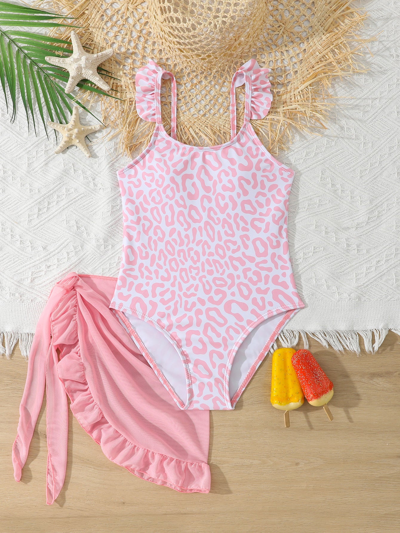 Children's Bikini One-piece Small Gauze Skirt Two-piece Girls' Swimsuit