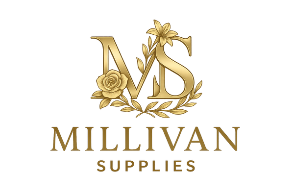 Luxury Millivan Supplies Logo with Loyal Flowers