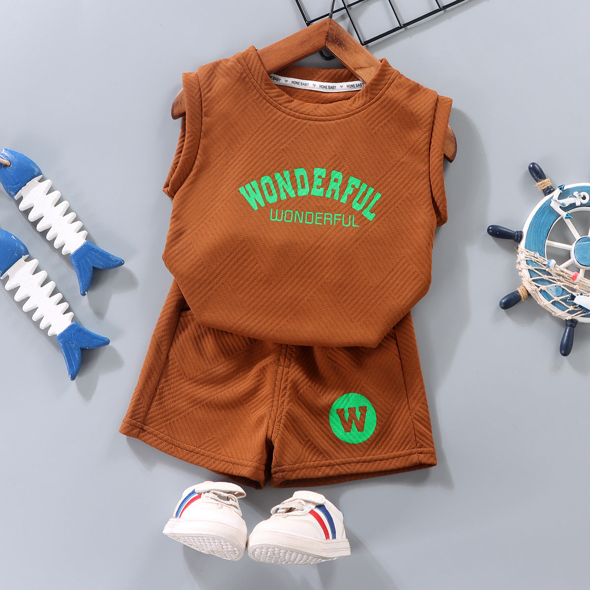 Stylish Baby Vest & Shorts Set - Western Style Summer Outfit