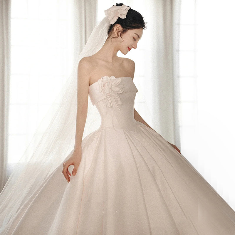 The Cathédrale Satin Bridal Gown