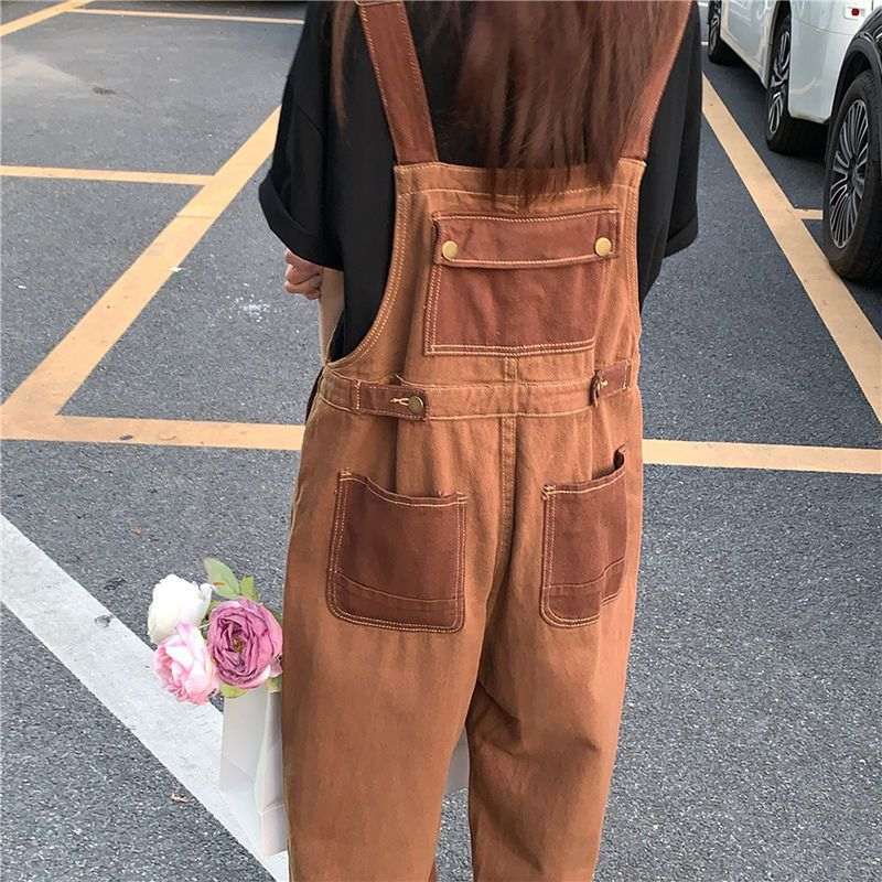Women's One-Shoulder Wide-Leg Flare Trousers | Brown | S–5XL