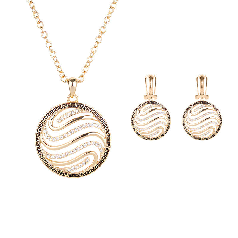 Two-piece Fashion Necklace And Earrings