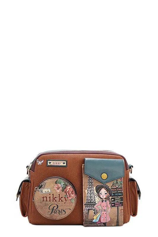 Nicole Lee USA multi-pocket messenger bag in [color] - designer crossbody bag with multiple compartments for organization - premium quality handbag for women - Millivan Supplies