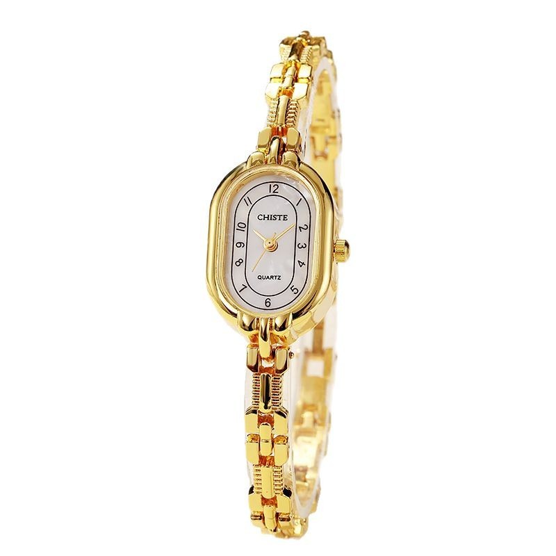 Retro Oval Fritillary Bracelet Watch - Student Style