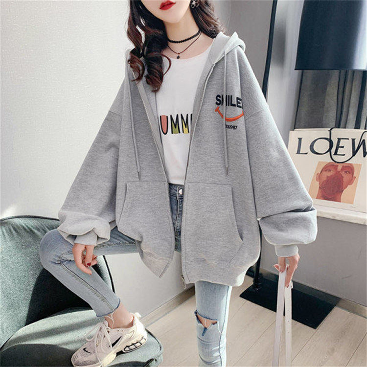 Temperament Hooded Top Plus Size Jacket
