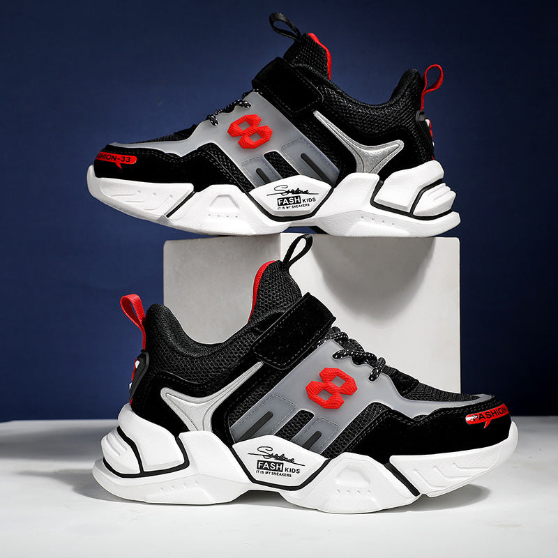 Boys' Mesh Breathable Sneakers - Children's Daddy Style Shoes