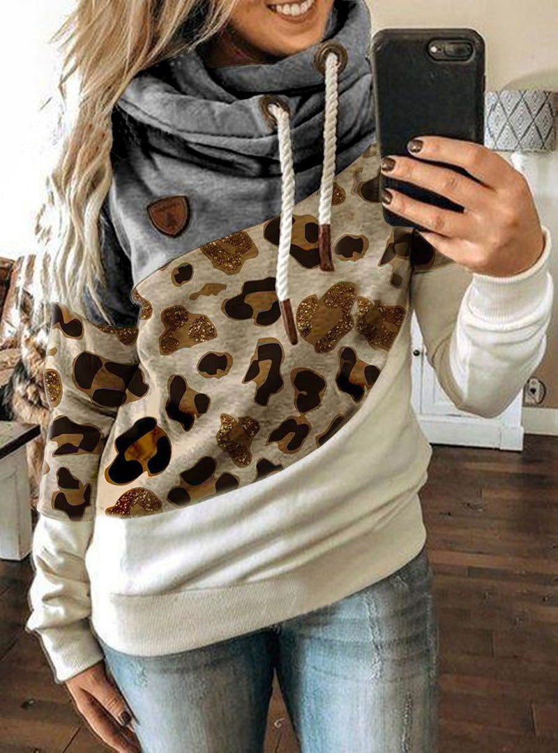 Unisex Printed Hooded Fleece Sweatshirt - Adult Loose Fit
