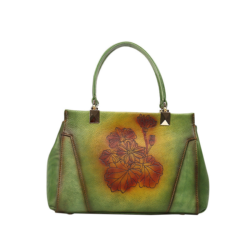 Botanica Vintage Leather Square Bag