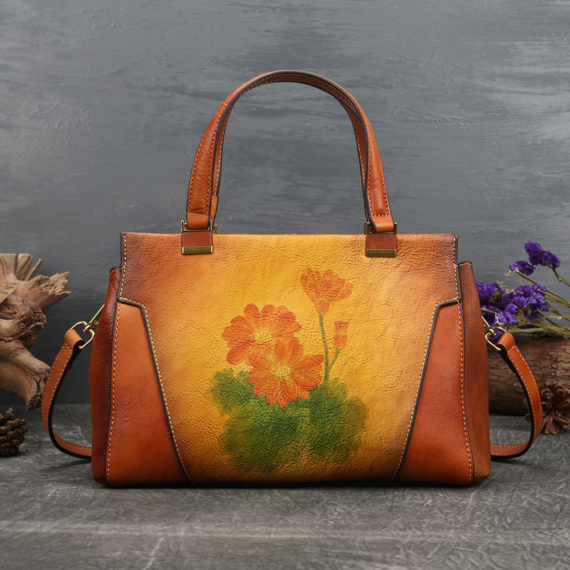 Botanica Vintage Leather Square Bag