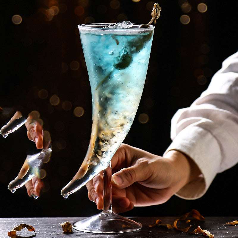Moon-Shaped Wine Glass - 410ml Creative Design