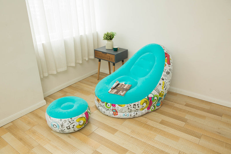 Inflatable Lazy Bean Bag Sofa - Folding Design