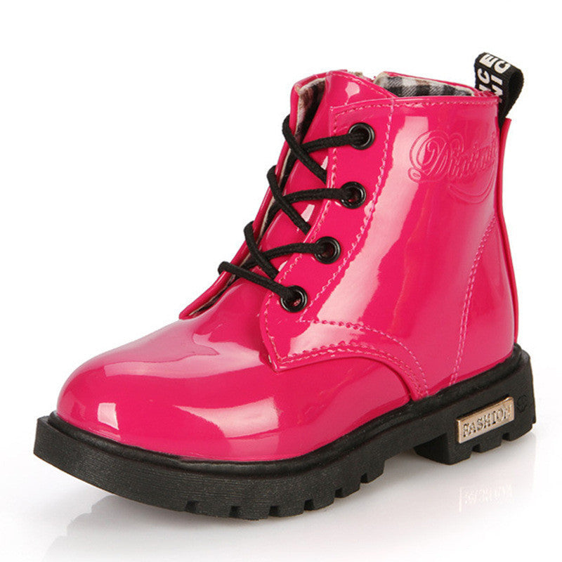 Boys' Martin Boots - Children's Korean Style Short Boots Red