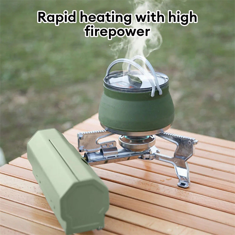 Camping Gas Stove Portable Folding Cassette Stove Outdoor Hiking BBQ Travel Cooking Grill Cooker Gas Burner - 2.6KW