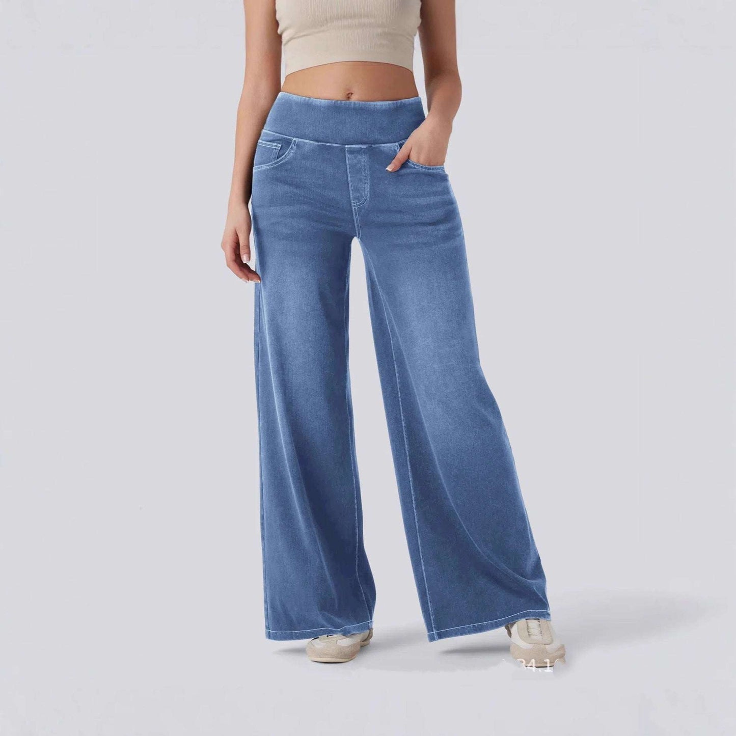 Women's High-Waist Wide-Leg Jeans | 5 Colours | S–5XL | Medium & Short