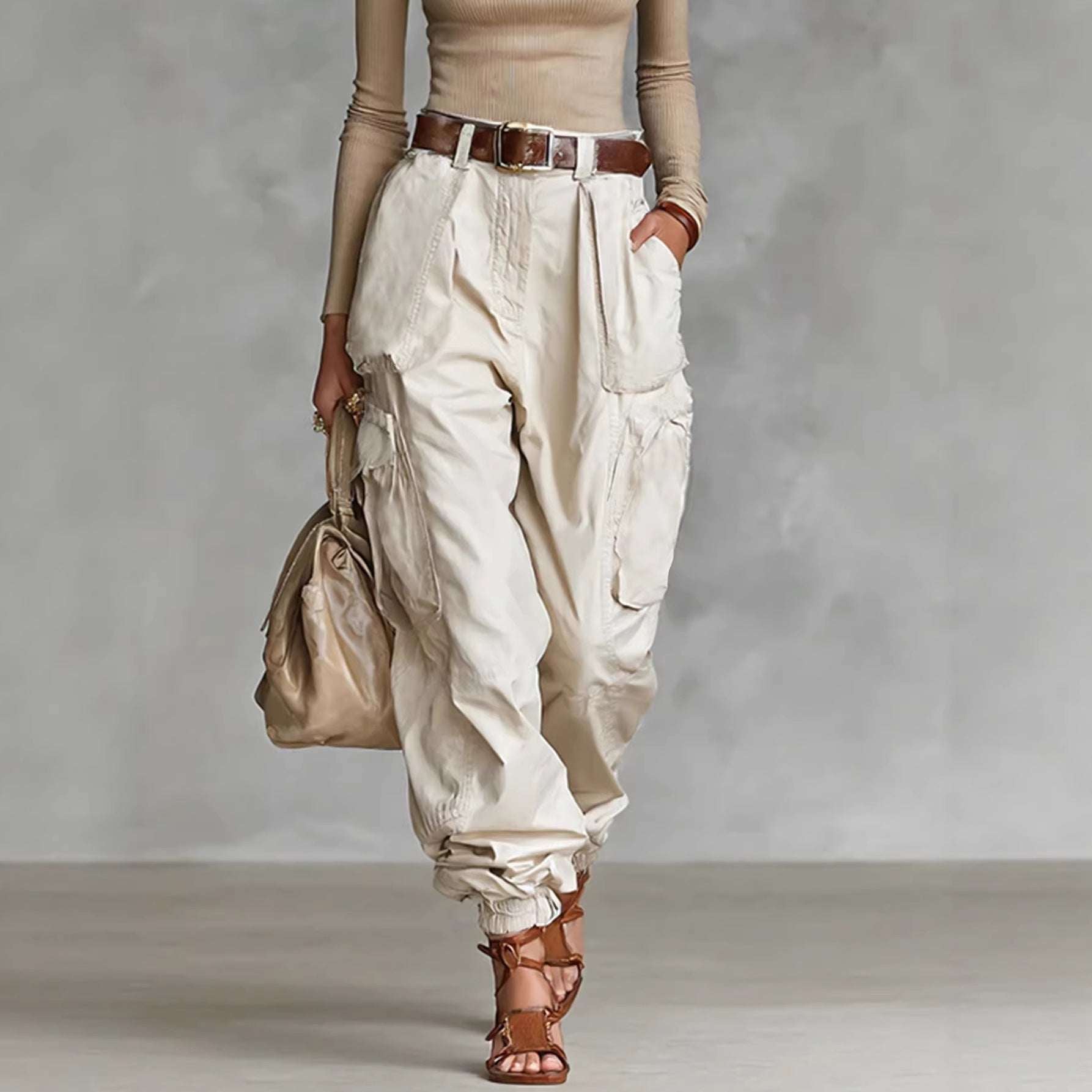 Women's High-Waist Loose Wide-Leg Trousers | 12 Colours | S–2XL