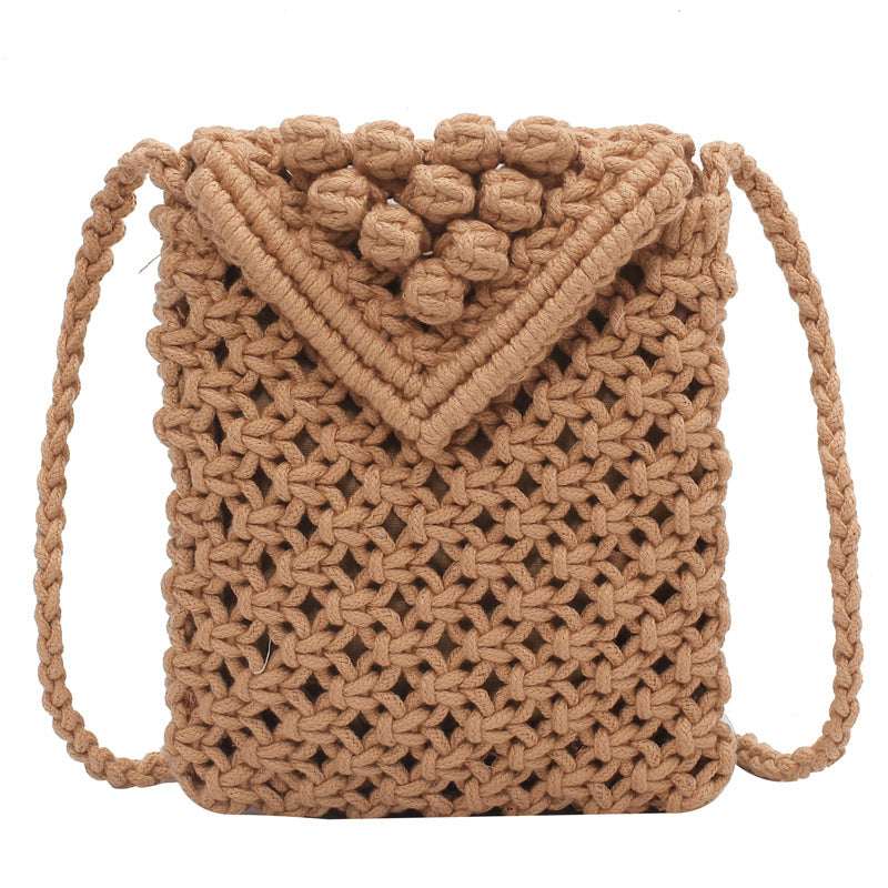 Western-Style Wool Square Messenger Bag - Women's Trendy Shoulder Bag