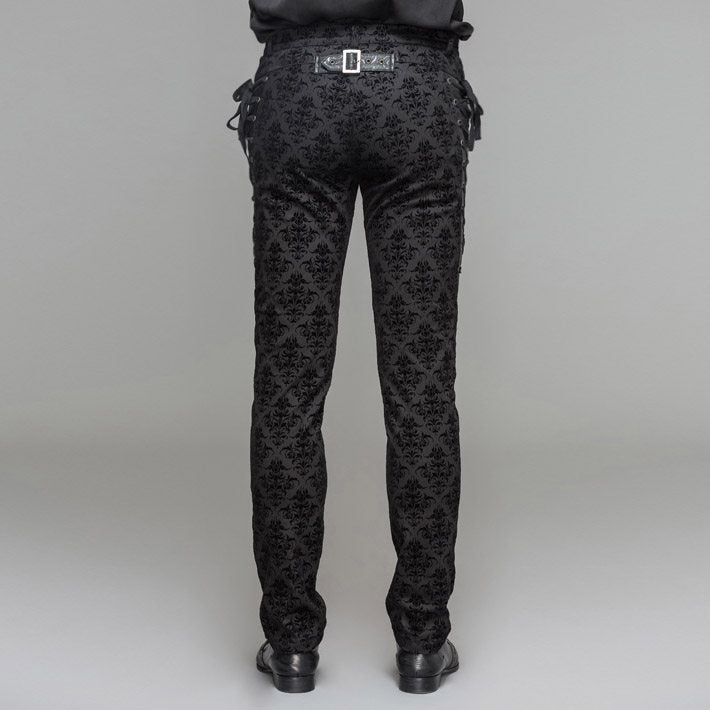 Men's Palace-Style Retro High-Waist Trousers | Black | S–3XL