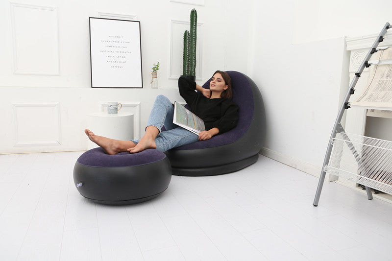 Inflatable Lazy Bean Bag Sofa - Folding Design
