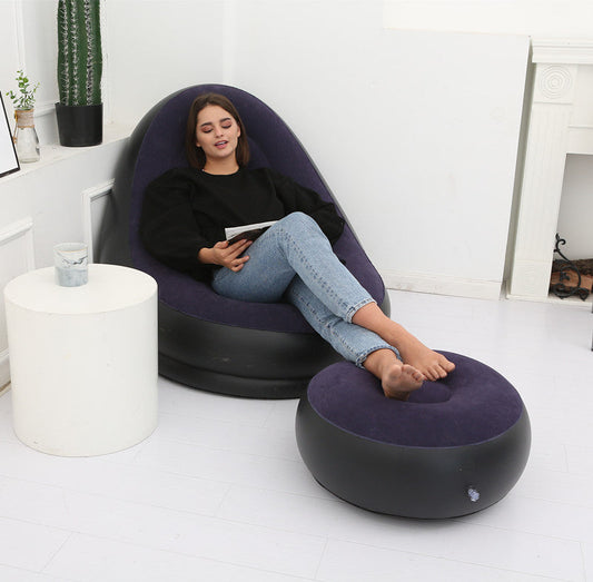 Inflatable Lazy Bean Bag Sofa - Folding Design