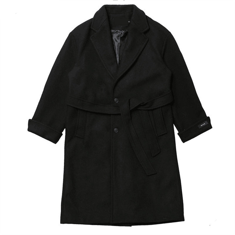Black coat on a white background