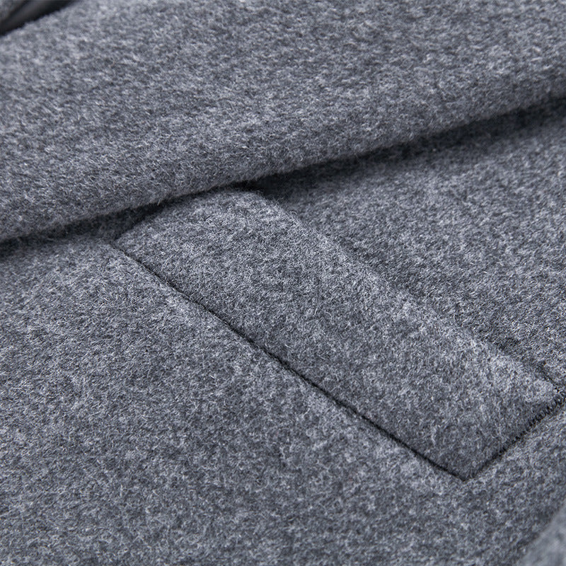 Close-up of gray fabric with a textured pattern