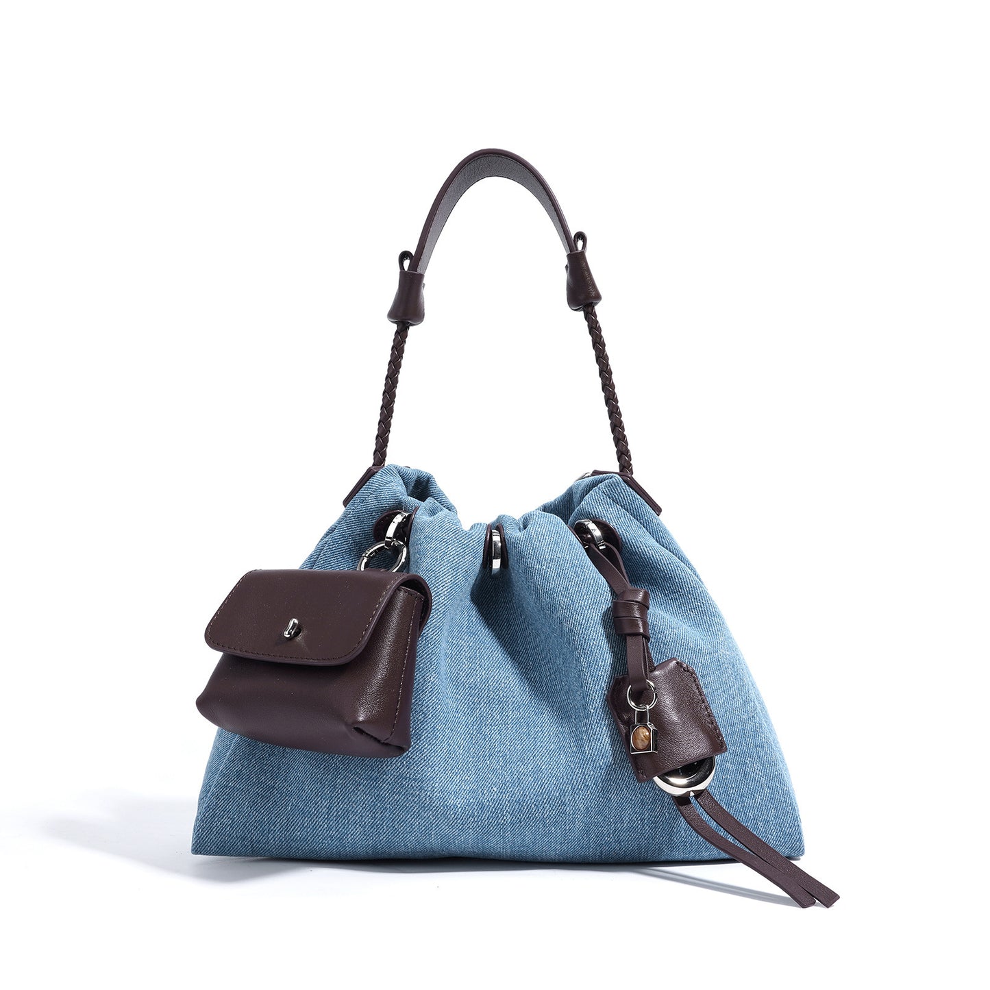 Denim Series Handbag - Leather Special Interest Design Urban Simplicity Bag