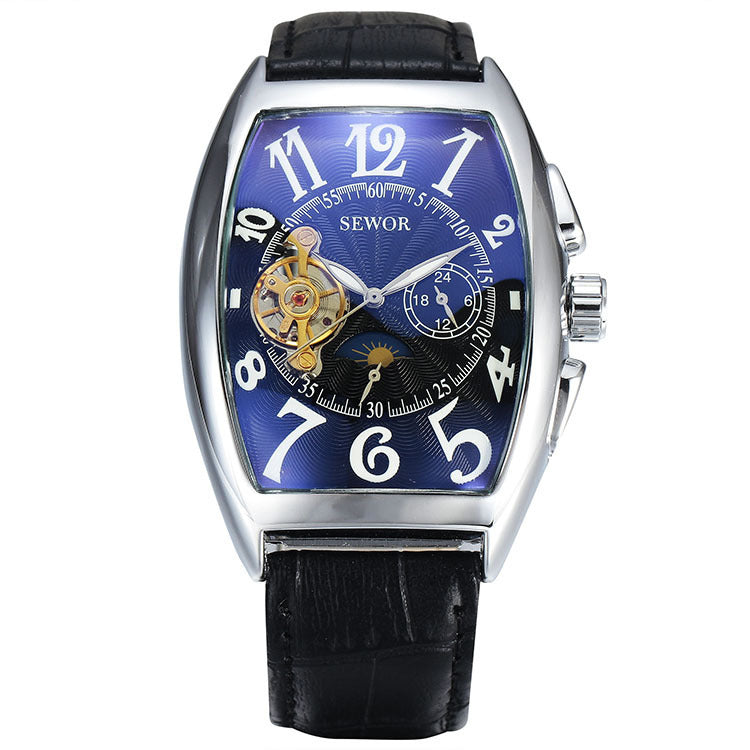 SEWOR Men's Tourbillon Mechanical Watch - Stars Design