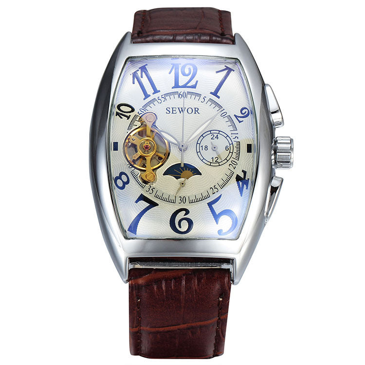 SEWOR Men's Tourbillon Mechanical Watch - Stars Design