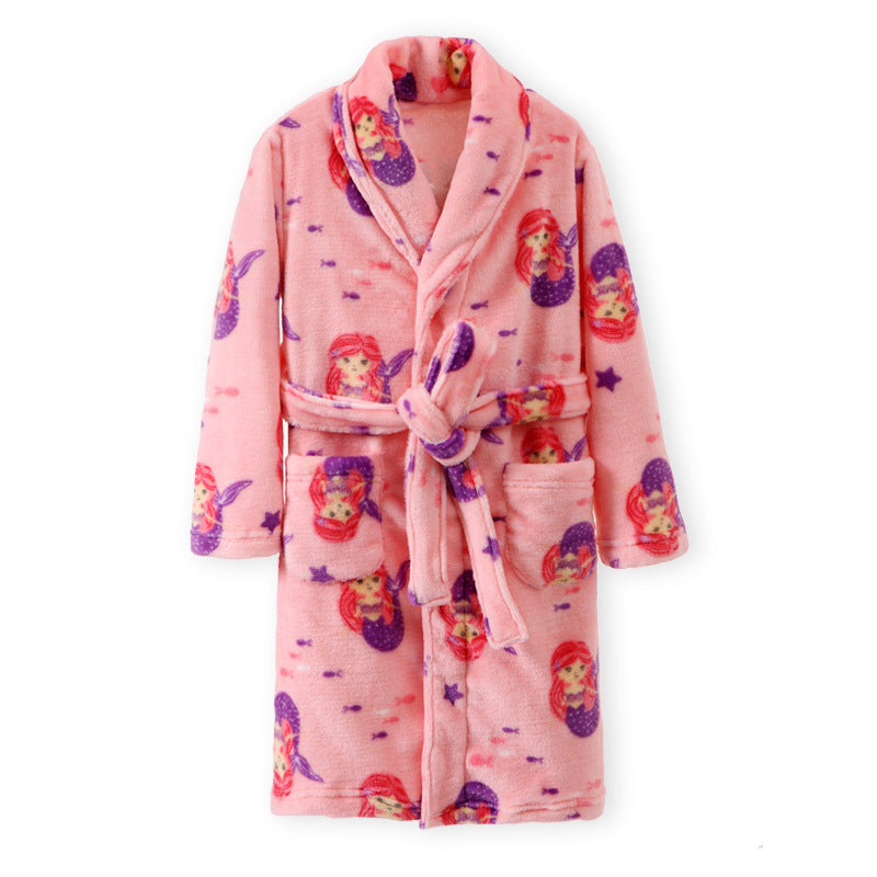 Children's Flannel Pajamas - Boys and Girls Winter Sleepwear Blue