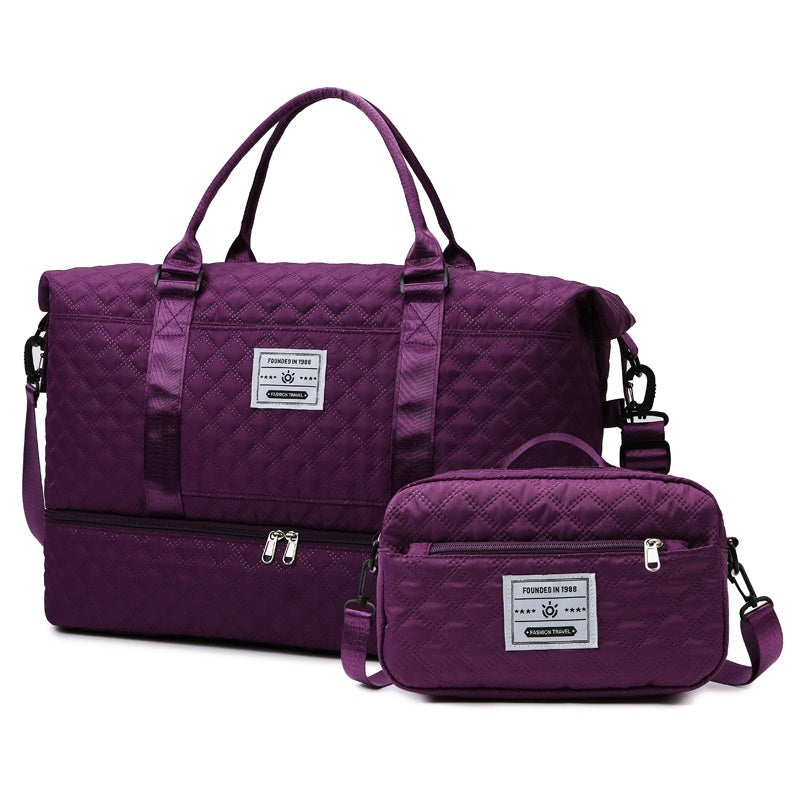 Le Matelassé — Quilted Oxford Crossbody Travel Bag