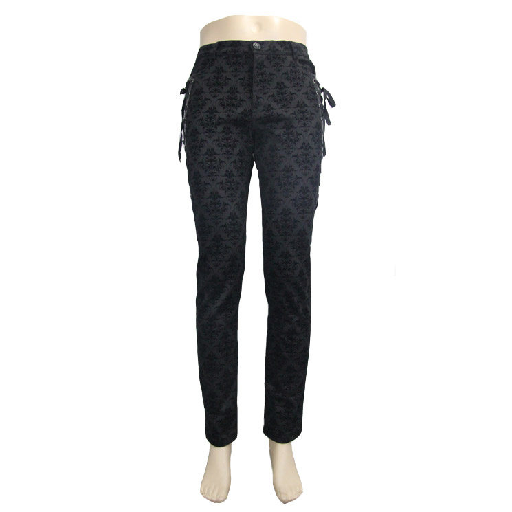 Men's Palace-Style Retro High-Waist Trousers | Black | S–3XL