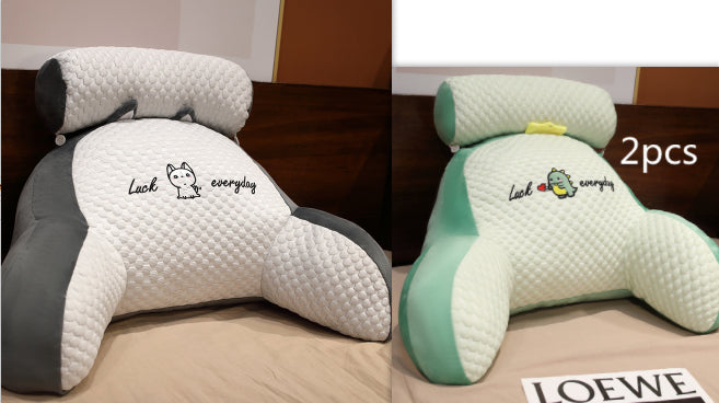 Triangle Reading Cushion - Fluffy Backrest Pillow