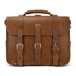 Maverick Crazy Horse Leather Travel Duffle Bag