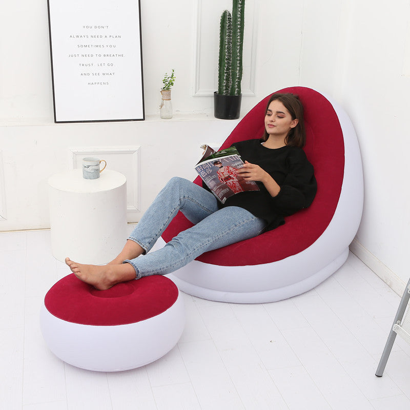 Inflatable Lazy Bean Bag Sofa - Folding Design