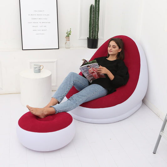 Inflatable Lazy Bean Bag Sofa - Folding Design
