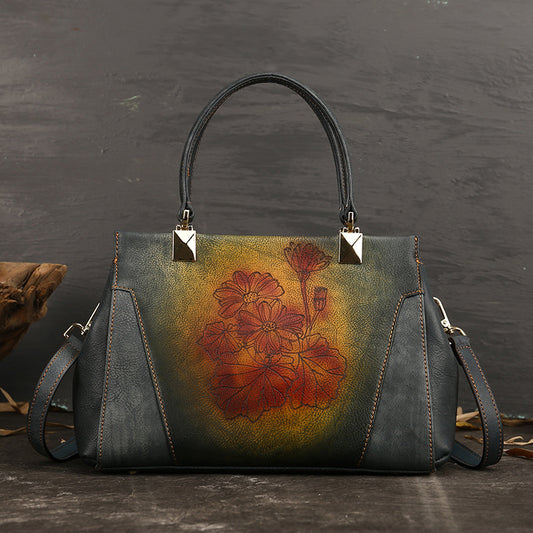 Botanica Vintage Leather Square Bag