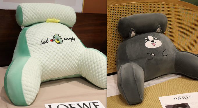 Triangle Reading Cushion - Fluffy Backrest Pillow